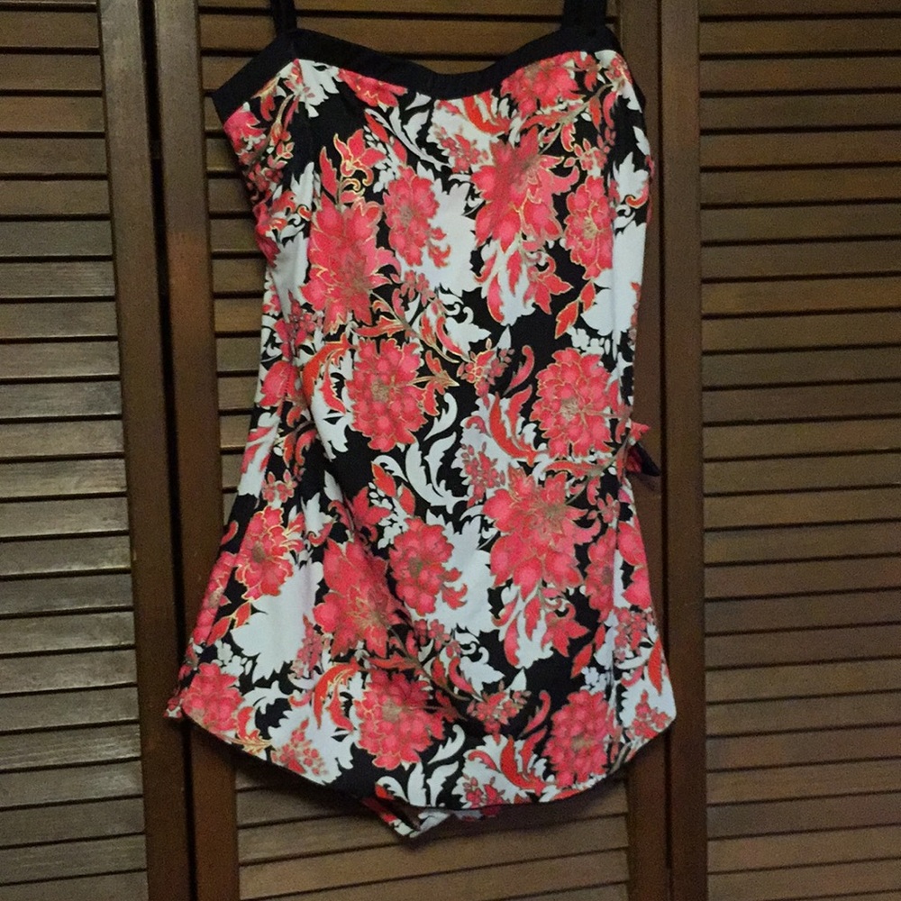 Cute one piece swim skirt